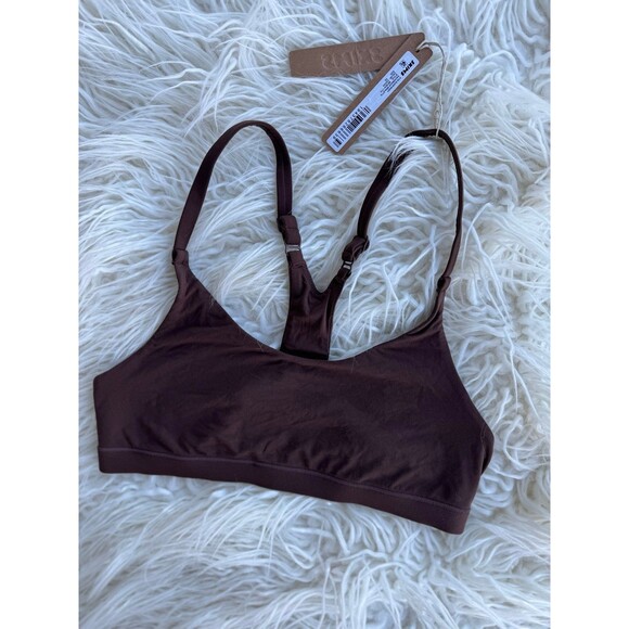 Skims Fits Everybody Racerback Bralette Cocoa Size XS - Picture 4 of 8
